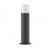 Lampione da giardino per esterno attacco lampadina E27 lampioncino cilindro moderno nero bianco IP44