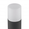 Lampione da giardino per esterno attacco lampadina E27 lampioncino cilindro moderno nero bianco IP44