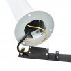 Lampione luce orientabile attacco GU10 da giardino per esterno lampioncino cilindro direzionabile moderno grigio bianco