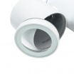 Lampione luce orientabile attacco GU10 da giardino per esterno lampioncino cilindro direzionabile moderno grigio bianco