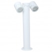 Lampione luce orientabile attacco GU10 da giardino per esterno lampioncino cilindro direzionabile moderno grigio bianco