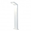 Lampione led 10W per esterno lampioncino rettangolare moderno grigio antracite bianco lampada segnapasso da giardino