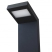 Lampione led 10W per esterno lampioncino rettangolare moderno grigio antracite bianco lampada segnapasso da giardino