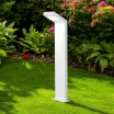 Lampione led 10W per esterno lampioncino rettangolare moderno grigio antracite bianco lampada segnapasso da giardino