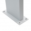 Lampione led 10W per esterno lampioncino rettangolare moderno grigio antracite bianco lampada segnapasso da giardino