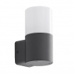 Applique da esterno attacco E27 cilindro bianco grigio lampada segnapasso luce sopra o sotto