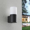 Applique da esterno attacco E27 cilindro bianco grigio lampada segnapasso luce sopra o sotto