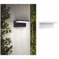Applique led per esterno 10W inclinato luce laterale nero bianco lampada segnapasso moderno da giardino