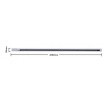 Binario trifase elettrico per faro faretti led pista guida track bianco nero 2 metri 220 V