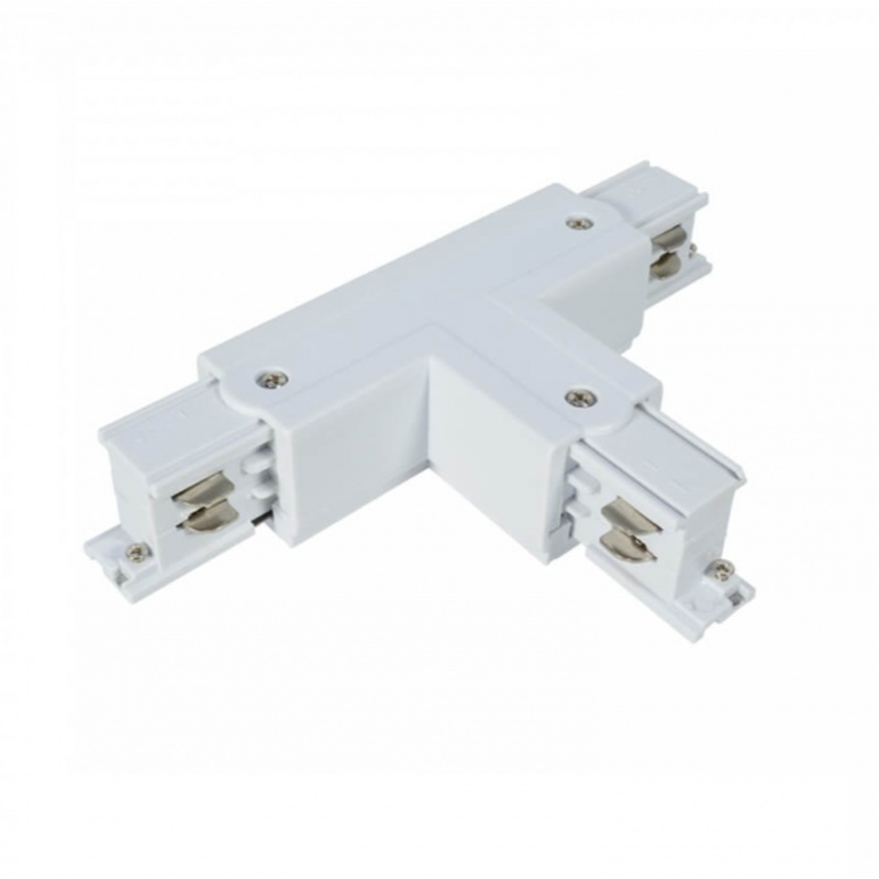 Connettore a "T" per collegare unire binario trifase bianco nero giunto innesto faro faretti led