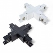 Connettore a X per collegare unire binario trifase bianco nero giunto croce faro faretti led