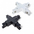 Connettore a X per collegare unire binario trifase bianco nero giunto croce faro faretti led