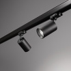 Faretto con attacco GU10 per binario trifase orientabile nero faro proiettore lampadina led