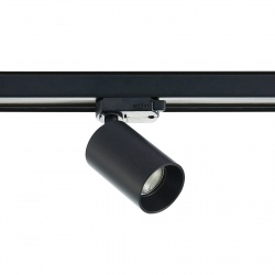Faretto con attacco GU10 per binario trifase orientabile nero faro proiettore lampadina led