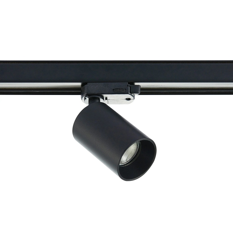 Faretto con attacco GU10 per binario trifase orientabile nero faro proiettore lampadina led