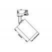 Faretto con attacco GU10 per binario trifase orientabile bianco faro proiettore lampadina led