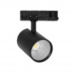 Faretto led per binario trifase 30W orientabile nero faro proiettore lampada