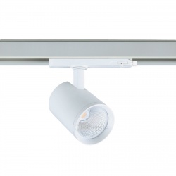 Faretto led per binario trifase 30W orientabile bianco faro proiettore lampada