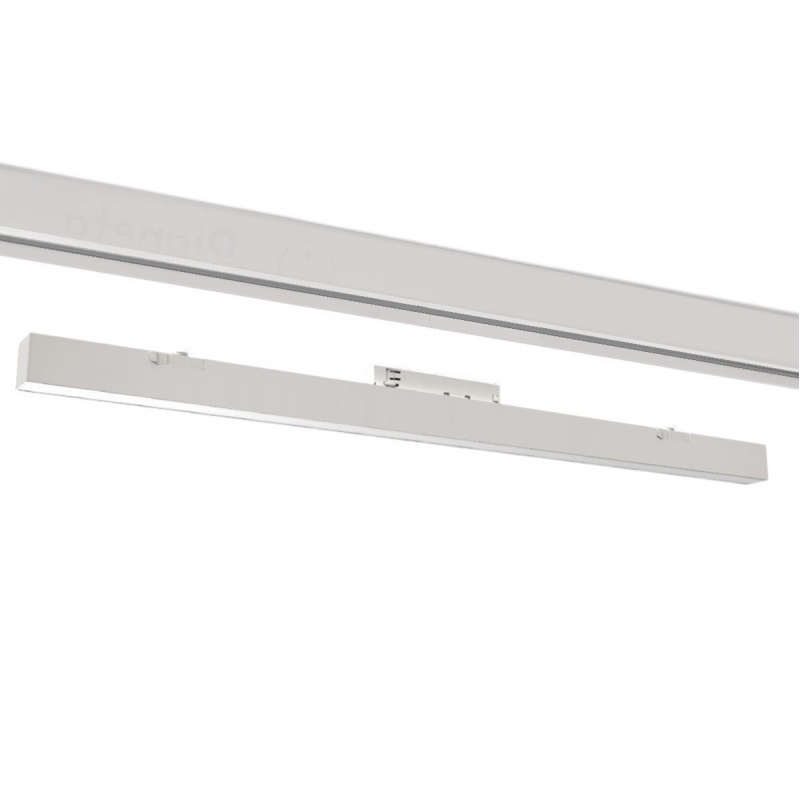 Faretto proiettore a barra lineare led 40W bianco per binario trifase 3 in 1 luce calda naturale bianca copertura opaca