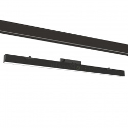 Faretto proiettore a barra lineare led 40W nero per binario trifase 3 in 1 luce calda naturale bianca copertura opaca
