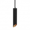 Lampadario a sospensione cilindro attacco GU10 nero oro lampada design moderno 20 cm sospeso