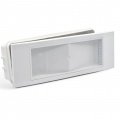 Lampada di Emergenza LED 5W plafoniera bianca da incasso o parete 220V anti black out luce di sicurezza per scale corridoi