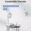 Presa bipasso intelligente smart Wi-Fi compatibile con Alexa Google Home adattatore controllo a distanza energia timer