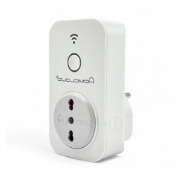 Presa bipasso intelligente smart Wi-Fi compatibile con Alexa Google Home adattatore controllo a distanza energia timer