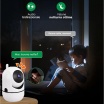 Telecamera WiFi Smart Videosorveglianza IP direzionabile Rilevamento Movimento Audio controllo remoto con Android IOS