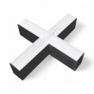 Plafoniera led lineare 40W 120cm collegabile modulabile lampada da soffitto nero luce bianca naturale calda per ufficio casa