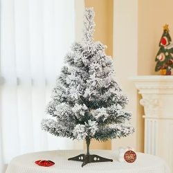 Albero di natale innevato artificiale 60 cm