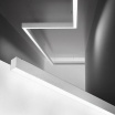 Plafoniera led lineare 40W 120cm collegabile modulabile lampada da soffitto bianco luce bianca naturale per ufficio casa