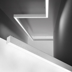 Plafoniera led lineare 40W 120cm collegabile modulabile lampada da soffitto bianco luce bianca naturale per ufficio casa