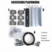 Plafoniera led lineare 40W 120cm collegabile modulabile lampada da soffitto bianco luce bianca naturale per ufficio casa