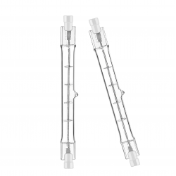 2 PZ Lampade Alogene Dimmerabili R7S 118mm 120W 2215 Lumen – Caldo 2800K
