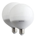 2PZ Lampadina led E27 globo G80 8W luce fredda naturale calda bulbo sfera palla Mapam