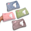 Borsa Acqua Calda Elettrica Scalda mani piedi Ricaricabile Scaldino peluche con tasca morbido con coniglio cuore
