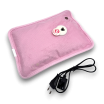 Borsa Acqua Calda Elettrica Scalda mani piedi Ricaricabile Scaldino peluche con tasca morbido con coniglio cuore