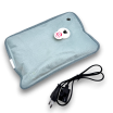 Borsa Acqua Calda Elettrica Scalda mani piedi Ricaricabile Scaldino peluche con tasca morbido con coniglio cuore