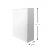 Plafoniera led 32w quadrata bianco design moderno pannello lampada da soffitto luce fredda naturale