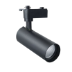 Faretto proiettore led 15W Nero orientabile per binario monofase direzionabile luce calda naturale bianca CCT