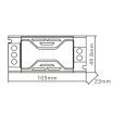 Trasformatore 24V 2.5A 60W connessione rapido alimentatore salvaspazio stabilizzato per strip led collegamento facile