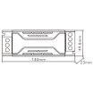 Trasformatore 24V 4.16A 100W connessione rapido alimentatore salvaspazio stabilizzato per strip led collegamento facile