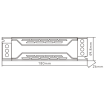 Trasformatore 24V 6.25A 150W connessione rapido alimentatore salvaspazio stabilizzato per strip led collegamento facile