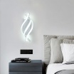 Applique LED da parete 16W lampada 3 luci bianco naturale caldo design moderno a spirale per interni