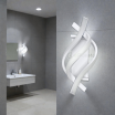 Applique LED da parete 16W lampada 3 luci bianco naturale caldo design moderno a spirale per interni