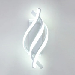 Applique LED da parete 16W lampada 3 luci bianco naturale caldo design moderno a spirale per interni