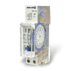 Timer analogico temporizzatore luci 24 ore 1 modulo da quadro elettrico su guida din