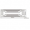 Trasformatore 24V 12.5A 300W connessione rapido alimentatore salvaspazio stabilizzato per strip led collegamento facile