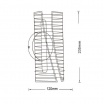Applique da Parete LED Oro 6W Moderno Lampada da Muro con Struttura Trasparente Verticale Luce Bianca Naturale Calda per Interni